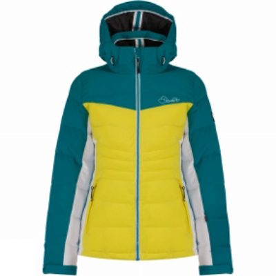 Dare 2 b Womens Illation Ski Jacket Neon Spring / Enamel Blue Dare 2 b Womens Illation Ski Jacket Neon Spring / Enamel Blue